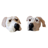 Unisex Winter Cotton Shoes Cute Realistic Labrador Slippers Home Warm Plush Shoes - INSWEAR